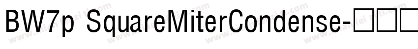 BW7p SquareMiterCondense字体转换